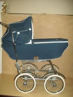   Pram~Stroller~Carriage~Caja Wheels~Chrome~BabyHood~Spring~Prev.Used