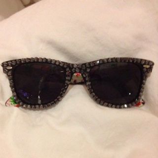   Crystal Wayfarer Sunglasses From Aldo Custom Strassed Handmade