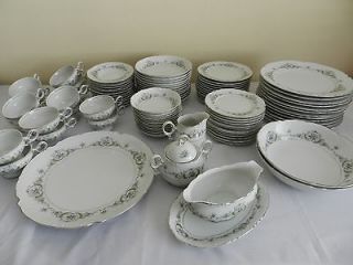   Mikasa Hermes 9351 Service for 12 Fine China Dishes, Dinnerware