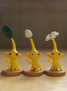 Pikmin 2 Agatsuma Figure Collection Vol 3   Used Yellow Pikmins Set