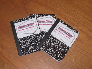 Mini Monster High inspired Diary Journal composition notebook STOCKING 