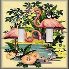 Light Switch Plate Cover   Tropical Pink Flamingos   Wall Decor