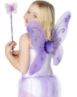   3pc Zebra fairy butterfly wings tutu Birthday costume photo prop party