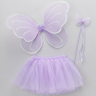   Princess Costume Tutu Set w/ Butterfly Fairy Wing & Wand M(3 4 yrs