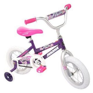 Magna Girls Pink & Purple Jewels & Pearls 12 Bike Ages 3 5 NIB