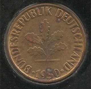 1950 G AU German 10 Pfennig #1 (KM# 108)