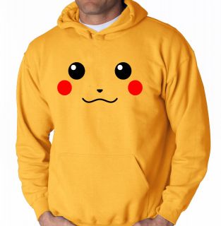 Pikachu Hooded Sweater Pokemon Anime Black and White Shirt Hoodie Game