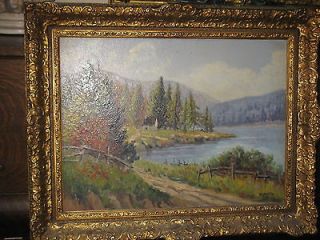 ANTIQUE OIL PAINTING STUNNING VICTORIAN OIL PAINTING LISTED WILLIAM 