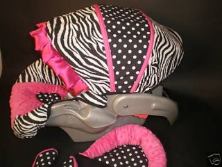 graco snugride infant car seat replacement cover hot pink zebra