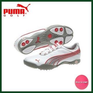 New Puma Womens Golf Shoes Sunny 2 White Silver Red US 7 $100