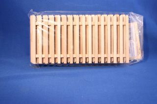DOLLS HOUSE WOODEN PICKET FENCING 4 PANELS 6 LONG X 3 HIGH X 1/8 