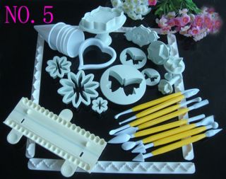   Cake Cookie Cutter Mold Mould Plunger Pearl Bead Ribbon Gum Pastry