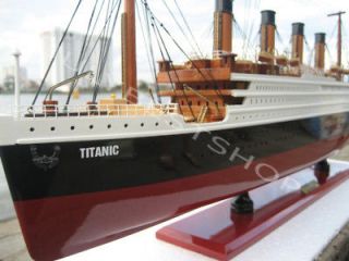 Titanic   Hand crafted model wooden ship. Classic collectors model 