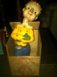   1930s Pinnochio Jack in the box Wooden figure toy Jonthay Pinocchio