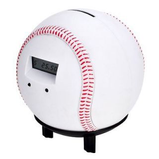 Totes Electronic Baseball Coin Piggy Bank (NEW)