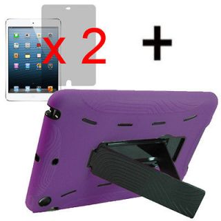 Armor Protector Hard Shield Cover Stand Case For Apple iPad Mini +2x 