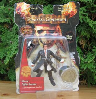 Pirates Of The Caribbean Heroic Will Turner Action Figure Dagger 