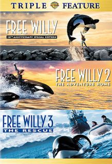   Willy/Free Willy 2/Free Willy 3 (DVD, 2006, 2 Disc Set, Dual Side