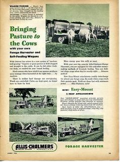 1954 Allis Chalmers AC Forage Harvester Farm Tractor Ad