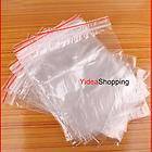 200x Clear Resealable Plastic Grip Seal Bags ~Pick Size