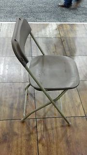 200 Folding Stacking Chairs Plastic Metal Hotel Catering Rental Brown 