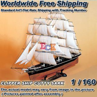 160 HAPDONG CLIPPER SHIP CUTTY SARK PLASTIC MODEL KIT / FREE 