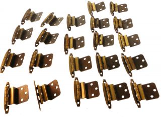   OF 22 VINTAGE BRASS LOT CABINETS DOOR HANDLES CAN REPLACEMENT D20379