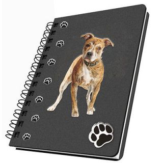 Journal, Lined Pit Bull Terrier Acrylic Insets on Cover NEW