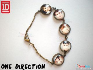 1D One direction Picture Photo Image Charm Epoxy bracelet Gift New 