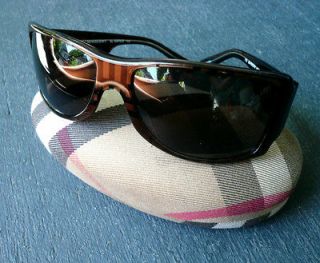   Burberry by Safilo Bronze Brown Plastic Sunglasses Shades with Case