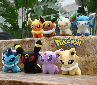 Nintendo Pokemon Plush Toy Set Of 8 Eevee Game Collectible Stuffed 