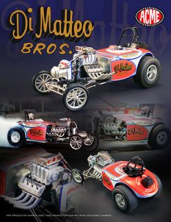 ACME 118 SCALE DI MATTEO BROTHERS ALTERED DRAG CAR
