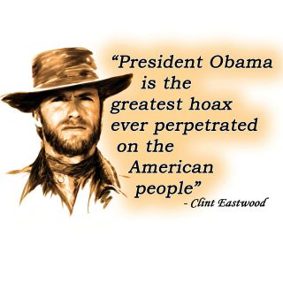 Anti Obama CLINT EASTWOOD QUOTE Conservative Political T Shirt