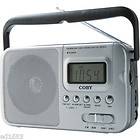 Portable AM FM Shortwave Radio w/ Alarm Clock Function