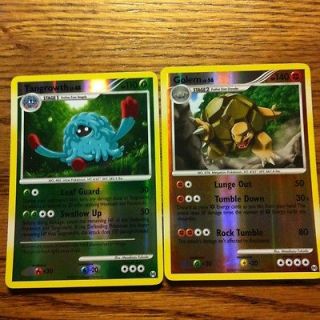 Pokemon Card Lot 2 Arceus REV Holo Cards Tangrowth/Gole​m