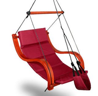   Deluxe Hammock Air Chair Padded Hanging Lounge Chair Outdoor Patio