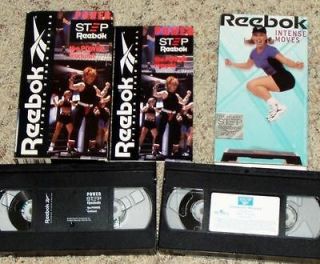  VHS Videos Step Reebok The Power Workout w/Manual PLUS Intense Moves