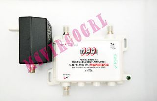 Port Digital Signal Booster TV Antenna Cable Internet Amplifier 