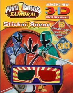 Power Rangers   Samurai 3D Sticker Activity Scenes