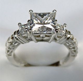   STONE PRINCESS CUT ANNIVERSARY ENGAGEMENT RING IN 14K GOLD 