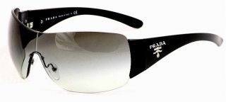 PRADA NEW Authentic BLACK Sunglasses SPR22M 1AB3M1 RIMLESS PR 22MS MEN 