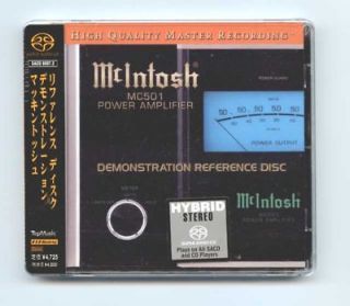 McIntosh MC501 Power Amplifier Demonstration Reference Disc Hybrid 