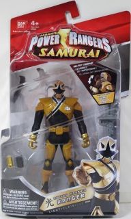 Power Rangers Samurai SWITCH MORPHIN RANGER 6.5 LIGHT 31525 NIP GOLD 