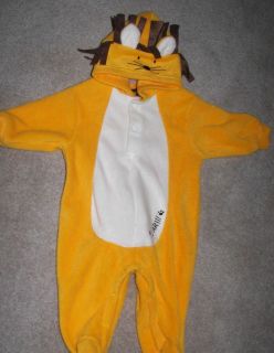 LION BABY hooded sleeper costume PREMIE 3/6 MO