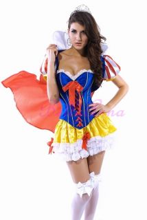   Snow White Princess Adult Women Halloween Costume Fancy Dress Up SML