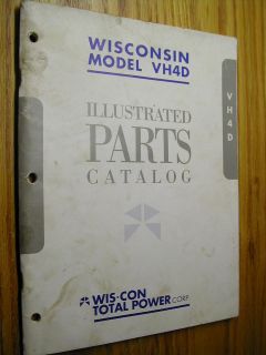   VH4D SERIES PARTS BOOK MANUAL CATALOG ENGINE GAS LIST WIS CON POWER CO