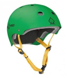 Protec Classic Skate/Scooter/BMX Helmet   Rasta Green