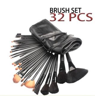   Professional Cosmetic Makeup Brush Set Kit Collection With Case Pouch