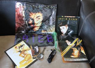   BIEBER VIP PACKAGE INCLUDES SCARF TOTE BAG PROGRAM W/ POSTER + MORE