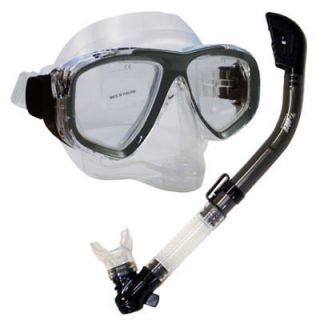 Scuba Dive Snorkeling Purge Mask Dry Snorkel Gear Set